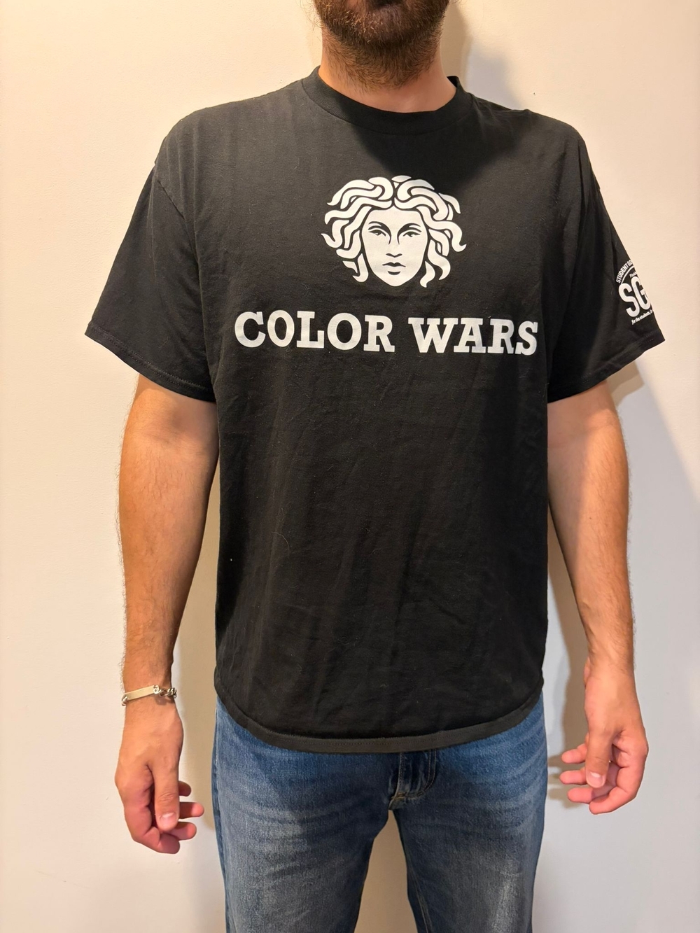 Color Wars Black Graphic Tee - Unbranded